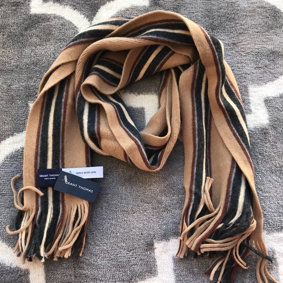 Grant Thomas Other - Grant Thomas man scarf 100% wool camel NWT